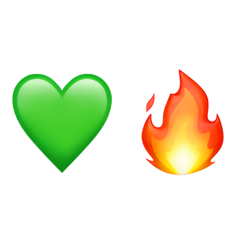 💚🔥 Emoji Domain iOS rendering
